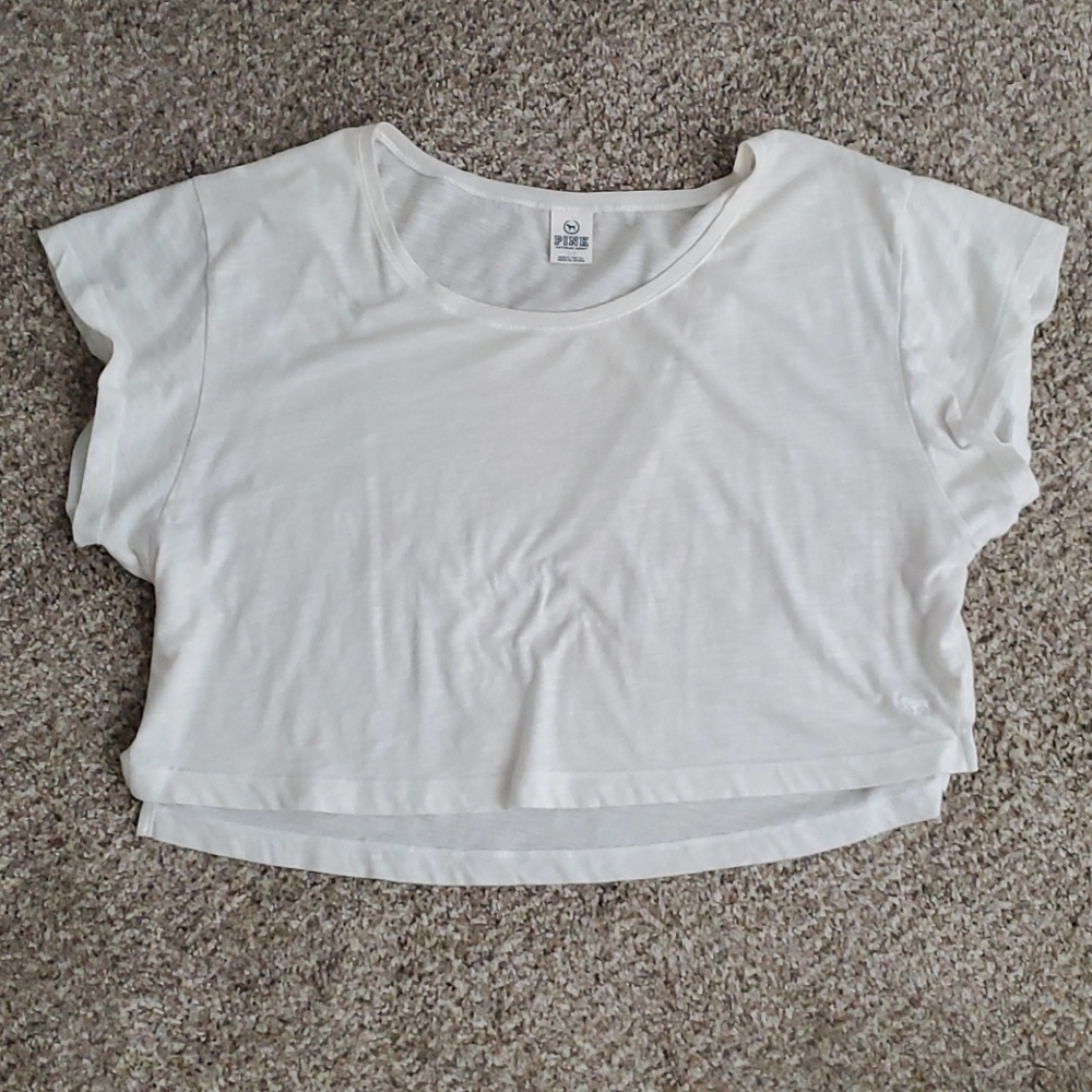 PINK Boxy Crop Top